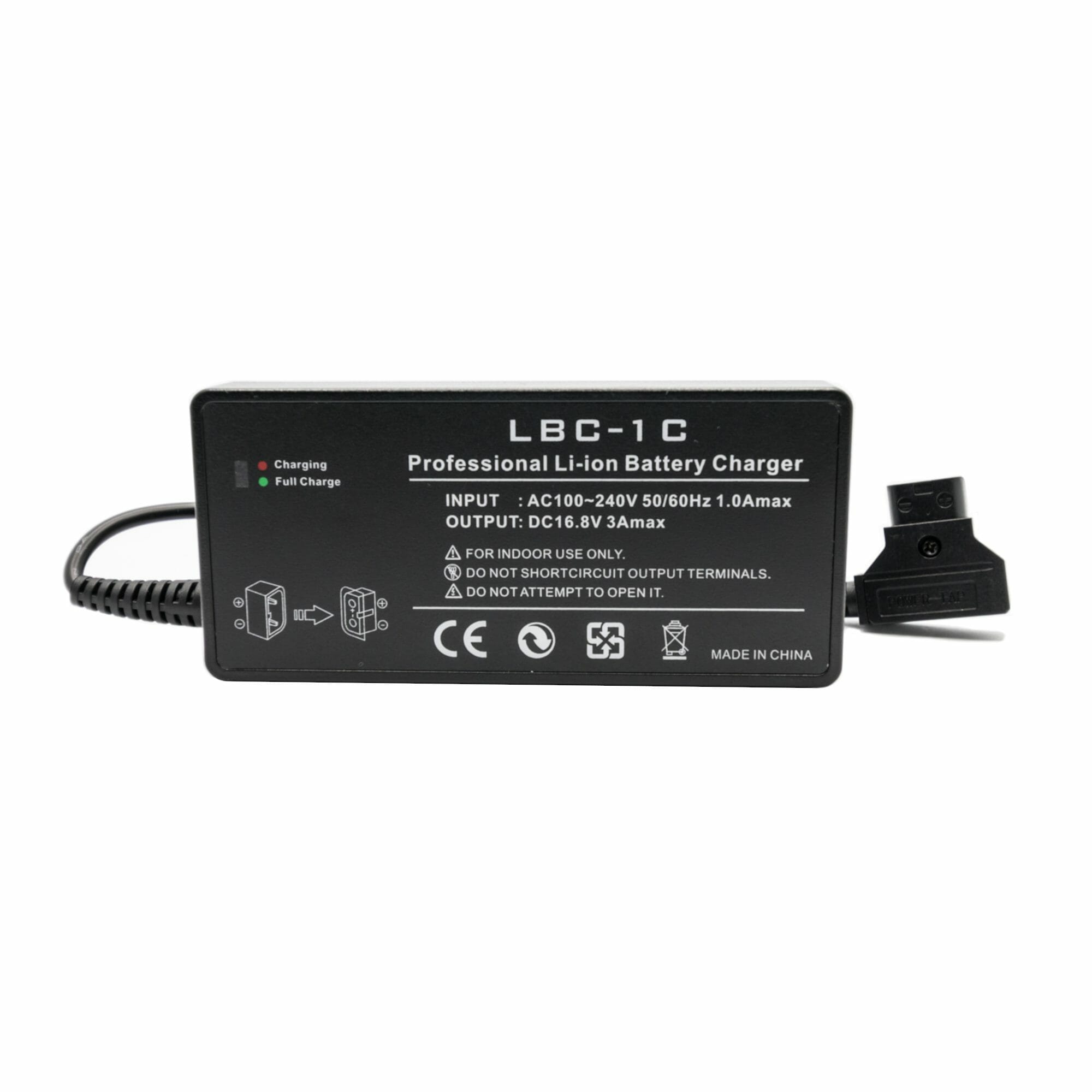 HRIDZ LBC-1C 16.8V 3A V-Mount D-Tap V Lock Battery Charger with Power Cable - HRIDZ