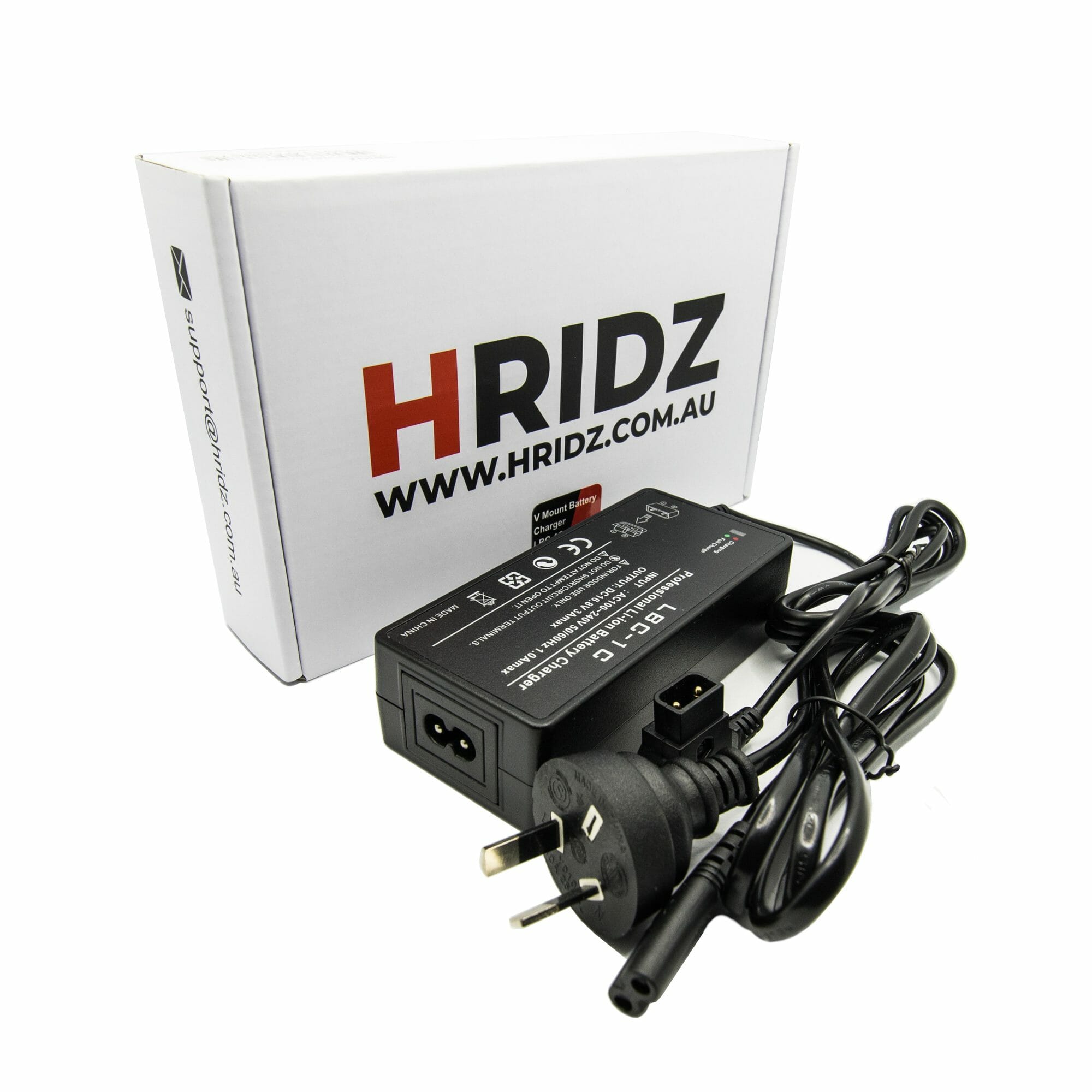 HRIDZ LBC-1C 16.8V 3A V-Mount D-Tap V Lock Battery Charger with Power Cable - HRIDZ