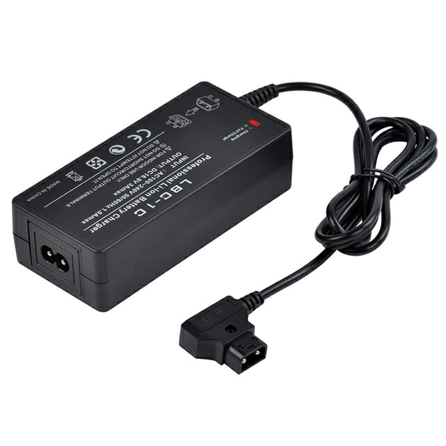 HRIDZ LBC-1C 16.8V 3A V-Mount D-Tap V Lock Battery Charger with Power Cable - HRIDZ