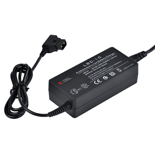 HRIDZ LBC-1C 16.8V 3A V-Mount D-Tap V Lock Battery Charger with Power Cable - HRIDZ