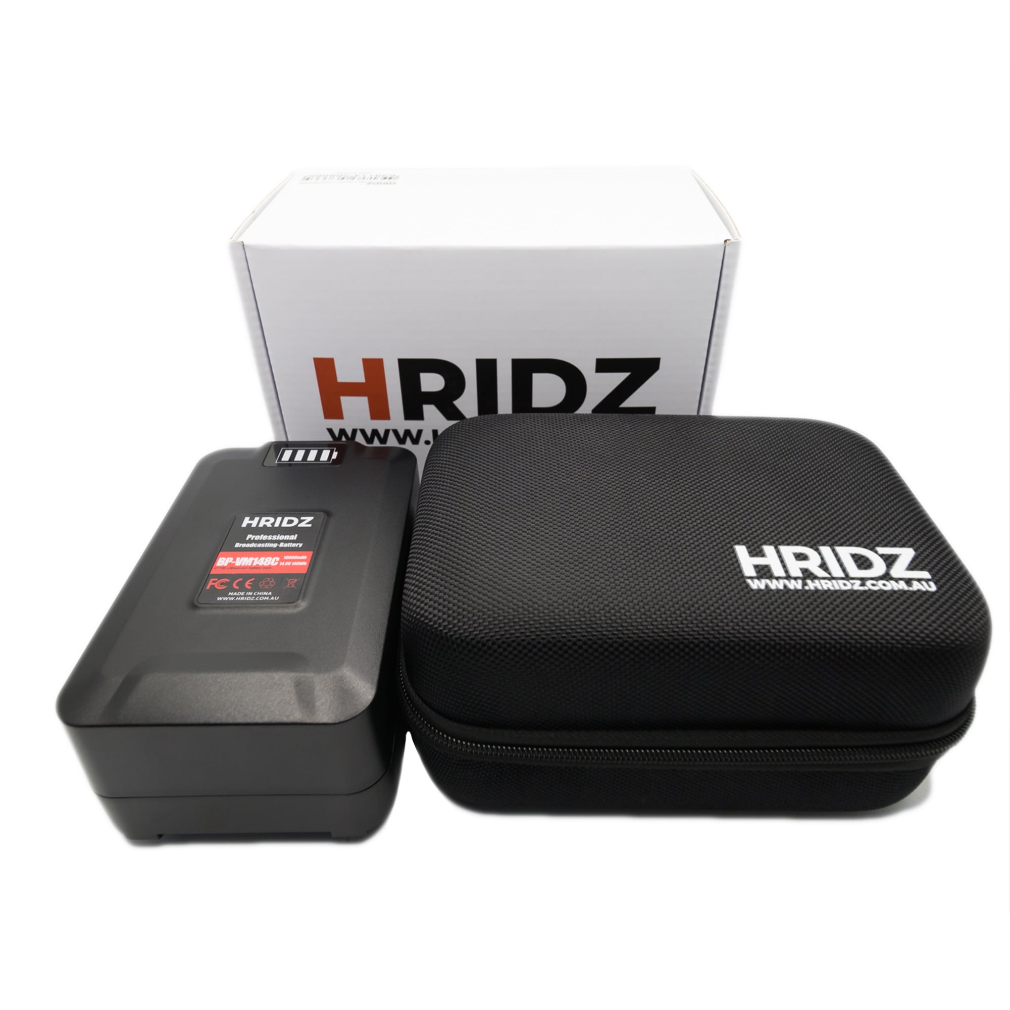 HRIDZ V-Mount V-Lock VM-BP148 Battery – 148Wh 14.8V 10000mAh for Studio Video Production - HRIDZ