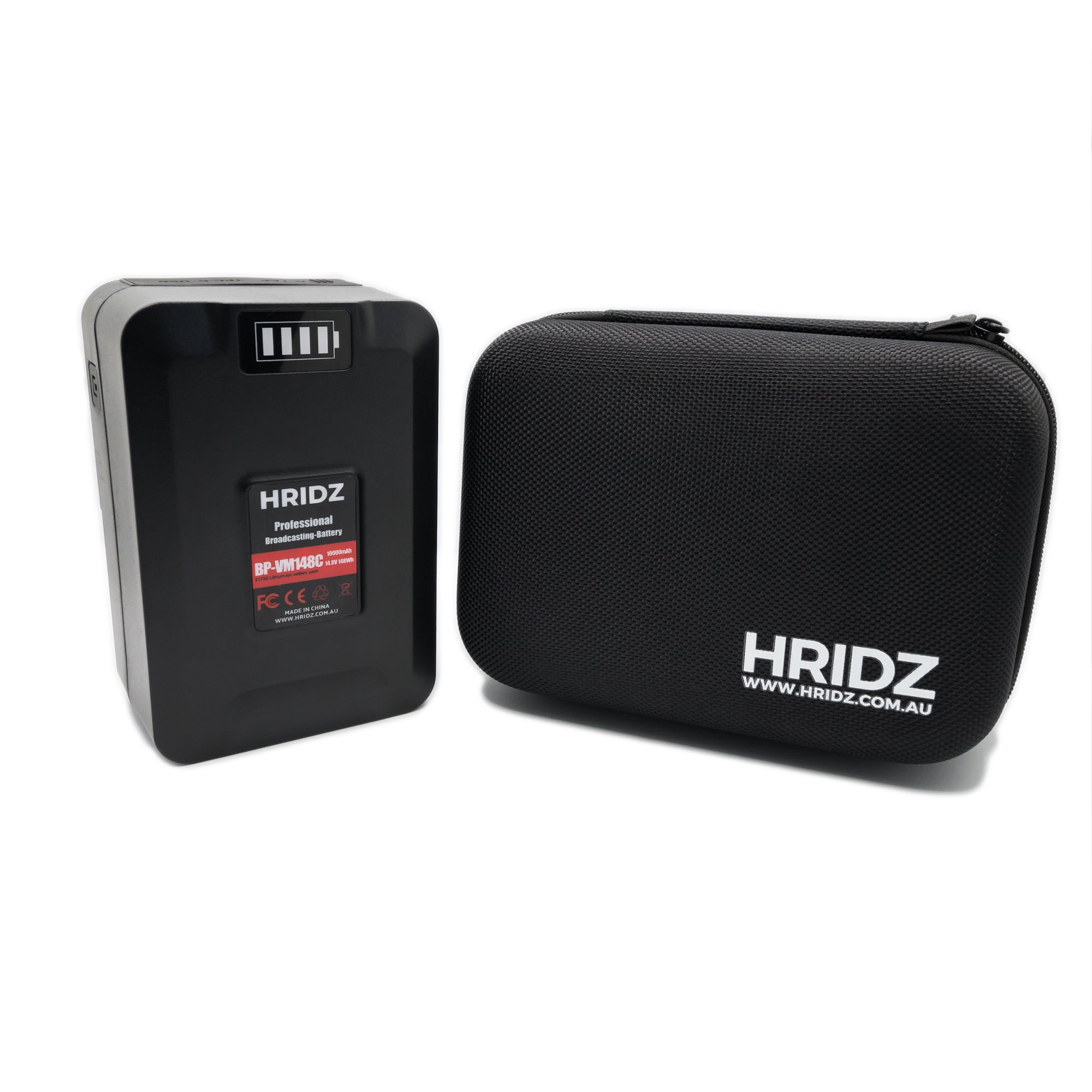 HRIDZ V-Mount V-Lock VM-BP148 Battery – 148Wh 14.8V 10000mAh for Studio Video Production - HRIDZ