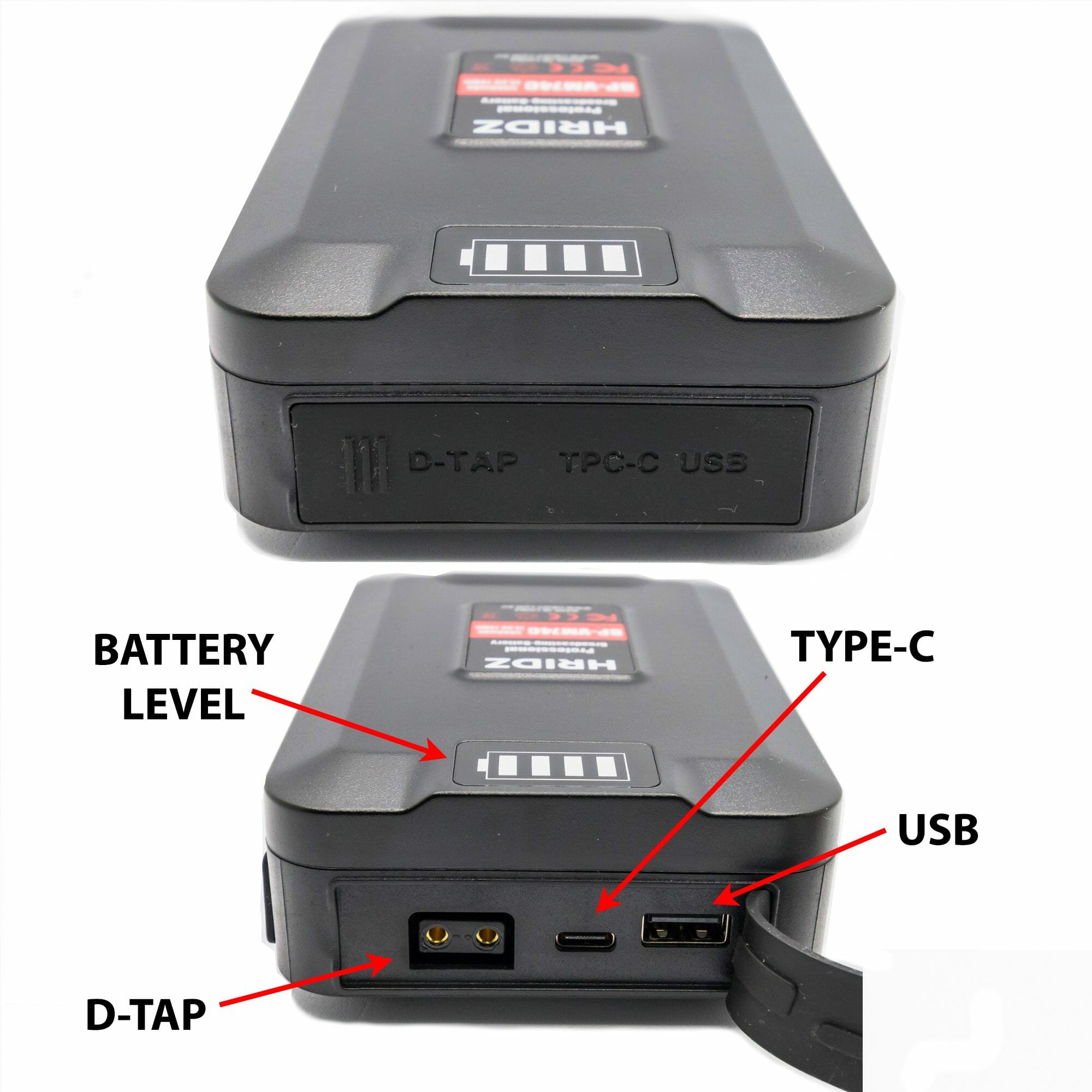 HRIDZ VM-BP74 V Lock V Mount Battery - 74Wh 14.8V 5000mAh Li-ion Battery - HRIDZ