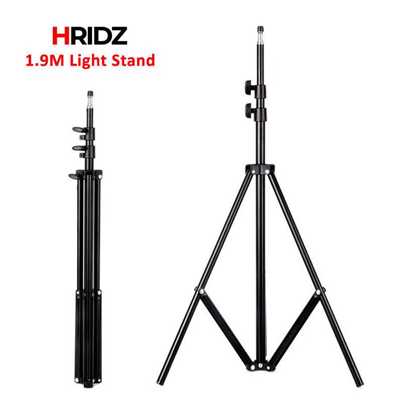 8Pcs 190cm Light Stands with 1/4" Adapter for Photography light - HRIDZ