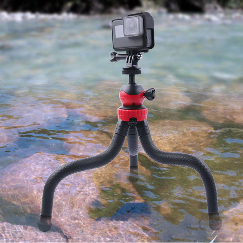 Hridz 360 Degree Flexible Octopus Portable Tripod Heavy Duty Stand with Ball Head for GoPro DSLR Camera - HRIDZ