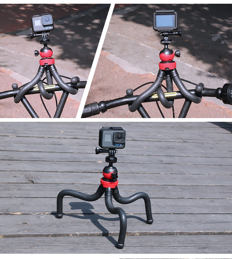 Hridz 360 Degree Flexible Octopus Portable Tripod Heavy Duty Stand with Ball Head for GoPro DSLR Camera - HRIDZ