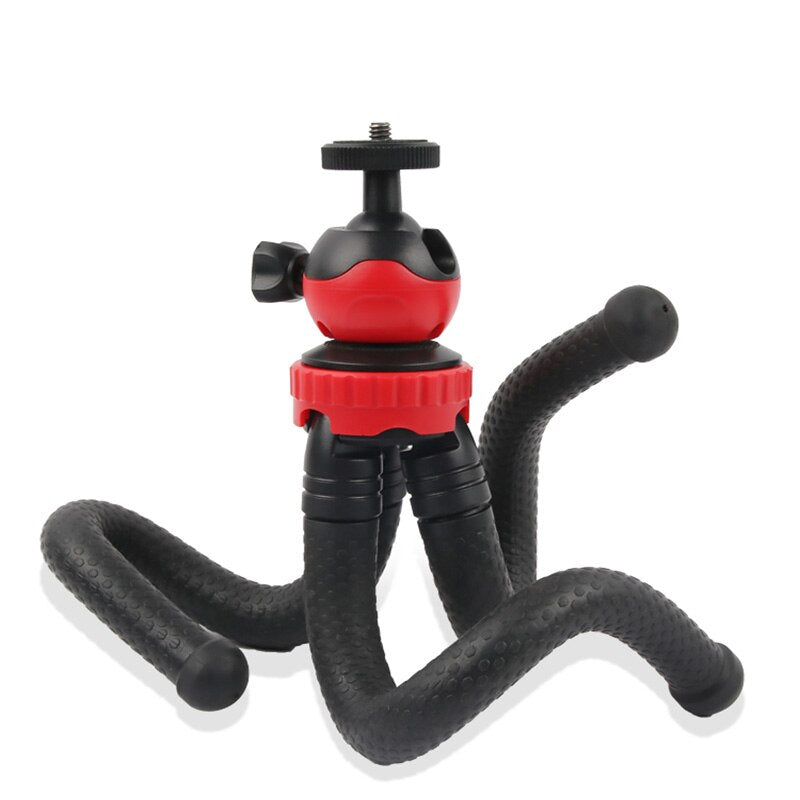 Hridz 360 Degree Flexible Octopus Portable Tripod Heavy Duty Stand with Ball Head for GoPro DSLR Camera - HRIDZ