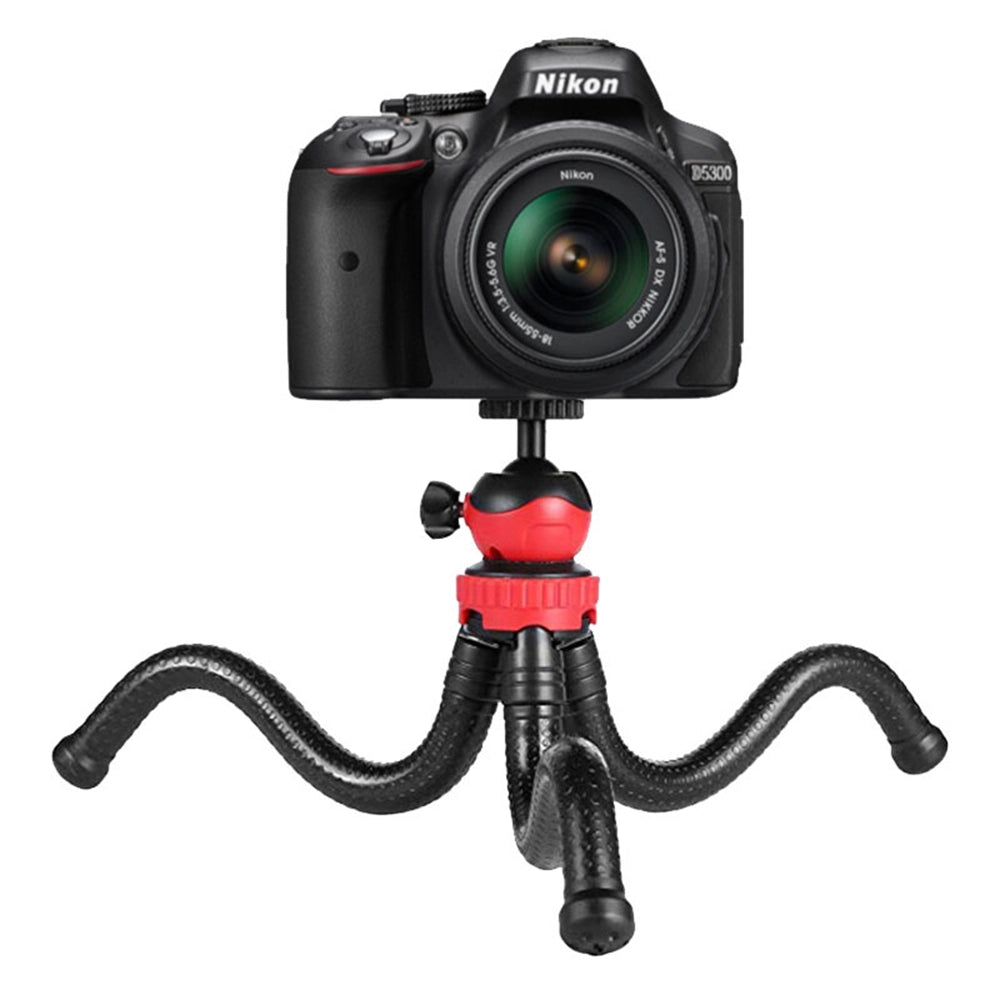 Hridz 360 Degree Flexible Octopus Portable Tripod Heavy Duty Stand with Ball Head for GoPro DSLR Camera - HRIDZ