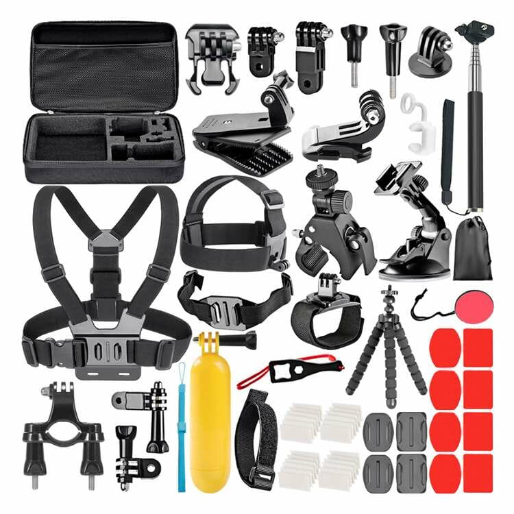 Hridz 58-in-1 Action Camera Accessories Kit for Insta360 GoPro Hero 10 9 8 7 6 5 4 3+ Max - HRIDZ