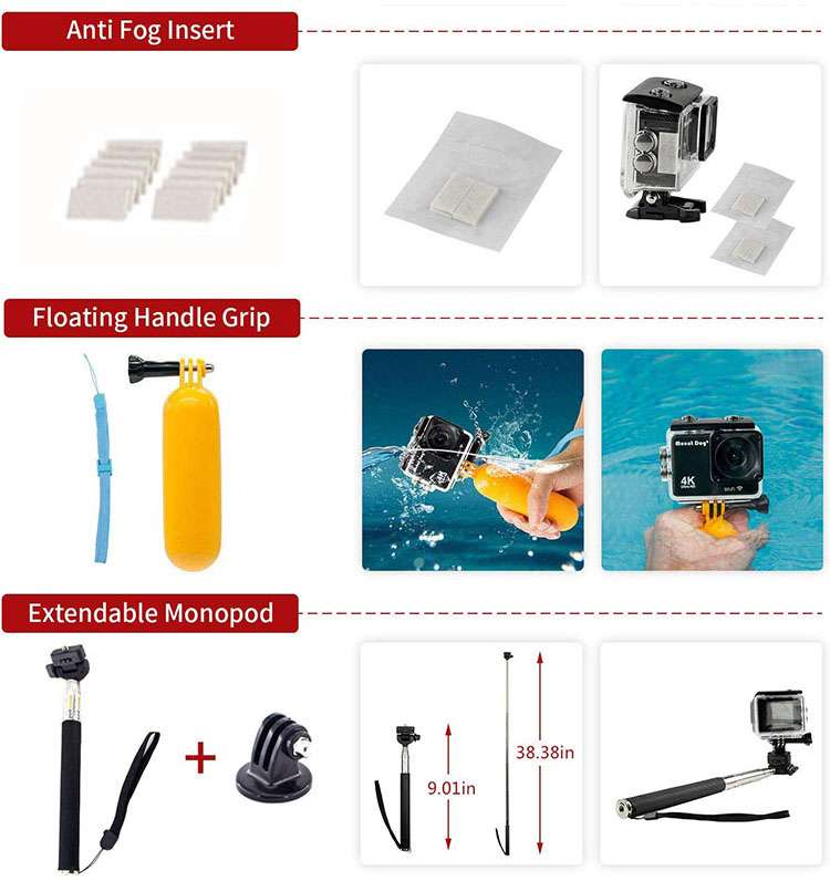 Hridz 58-in-1 Action Camera Accessories Kit for Insta360 GoPro Hero 10 9 8 7 6 5 4 3+ Max - HRIDZ