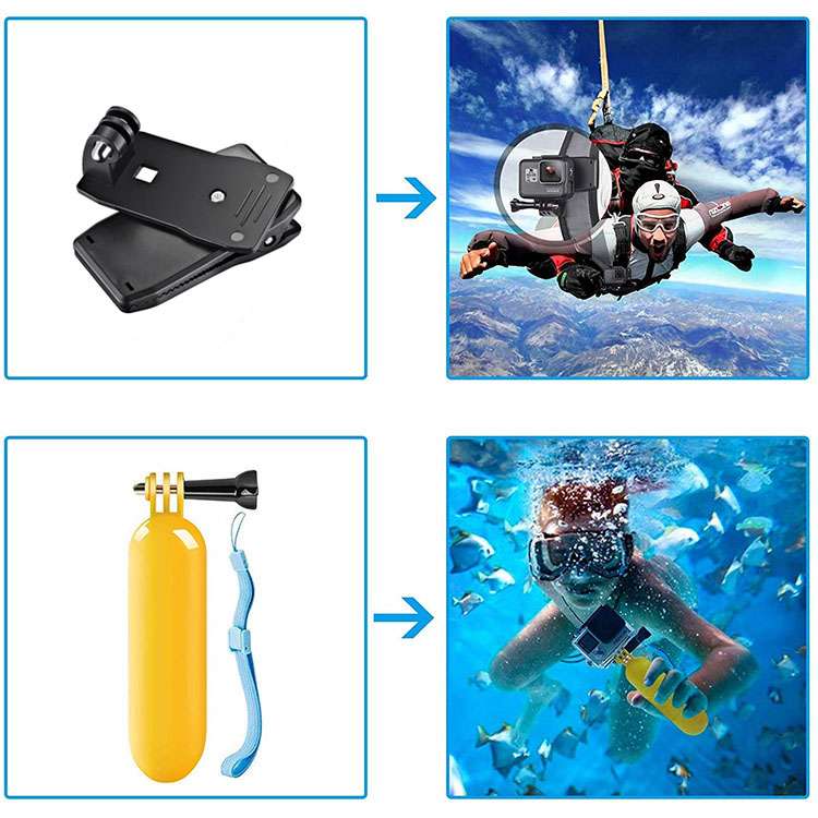 Hridz 58-in-1 Action Camera Accessories Kit for Insta360 GoPro Hero 10 9 8 7 6 5 4 3+ Max - HRIDZ