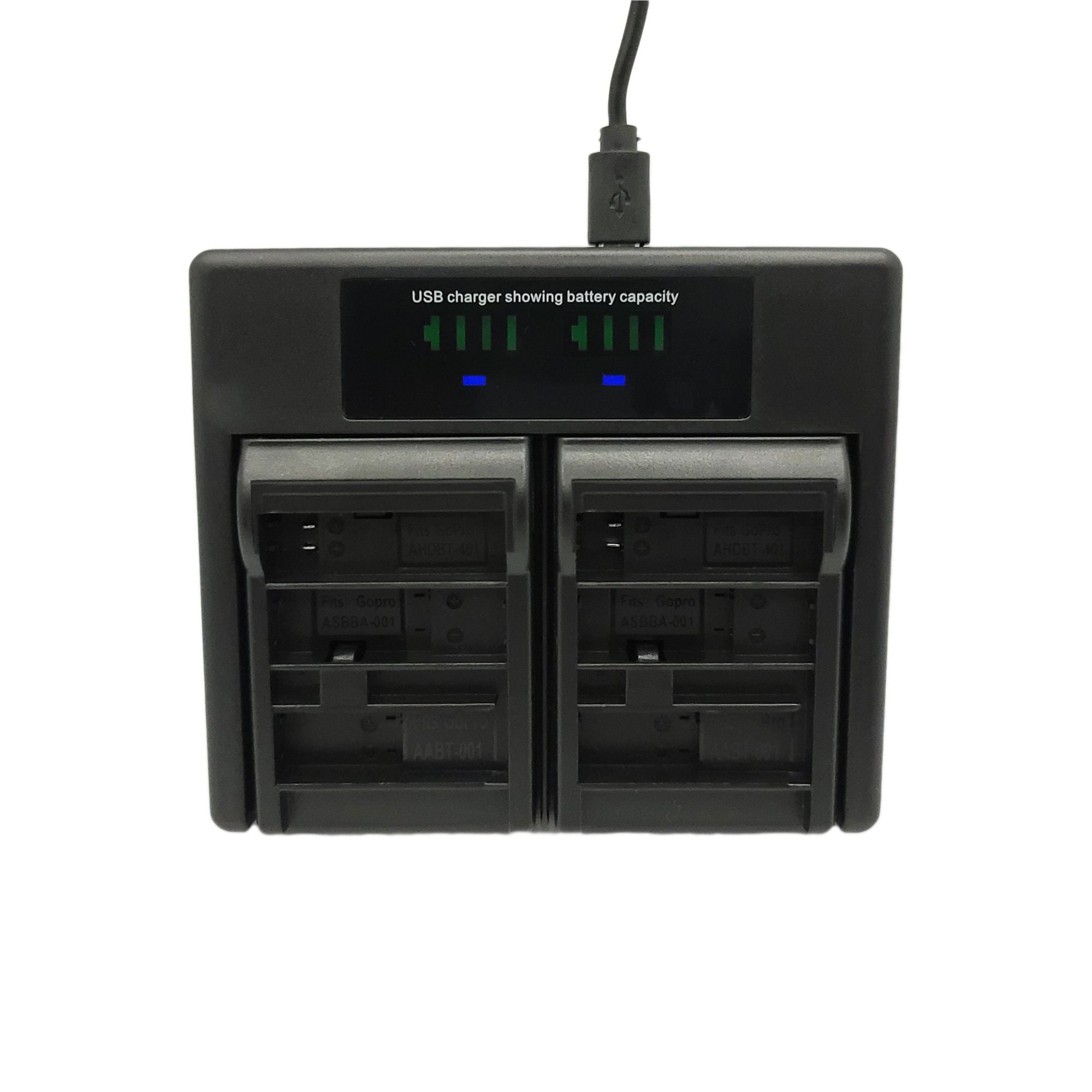 Hridz AHDBT-401 for GoPro Hero 4 Battery and Charger for BLACK or SILVER - HRIDZ