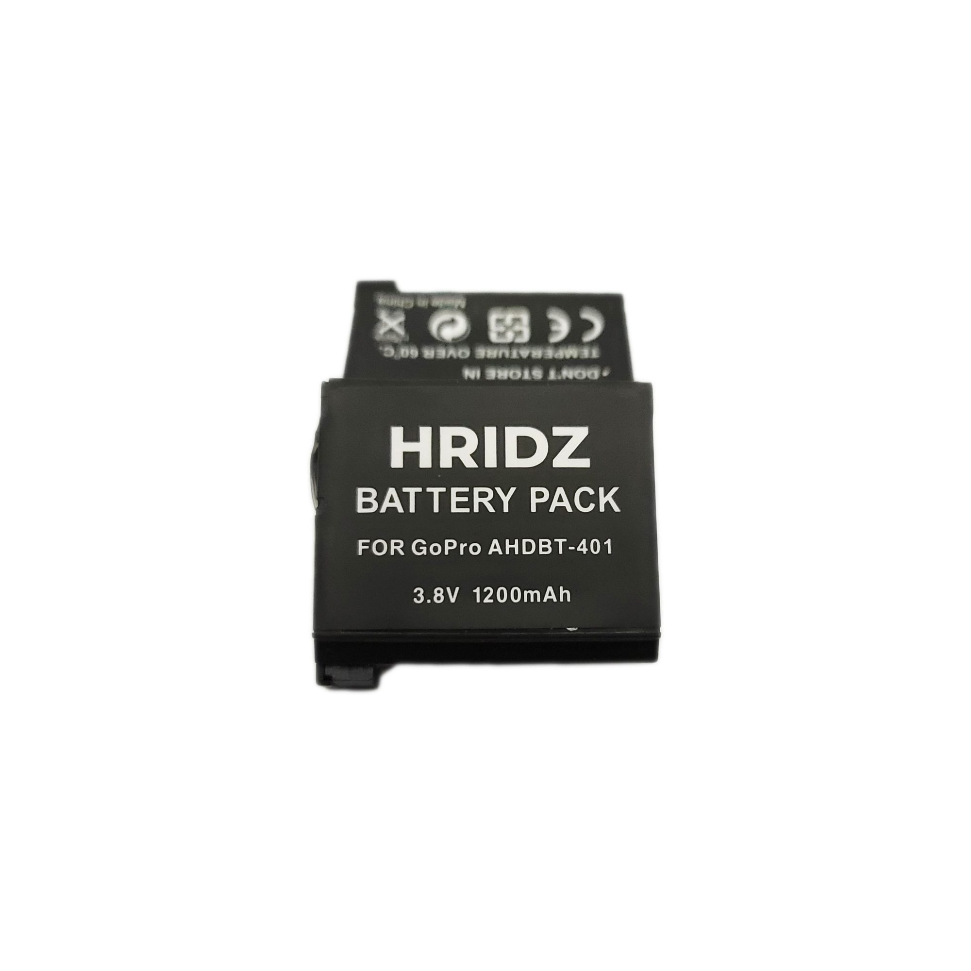 Hridz AHDBT-401 for GoPro Hero 4 Battery and Charger for BLACK or SILVER - HRIDZ