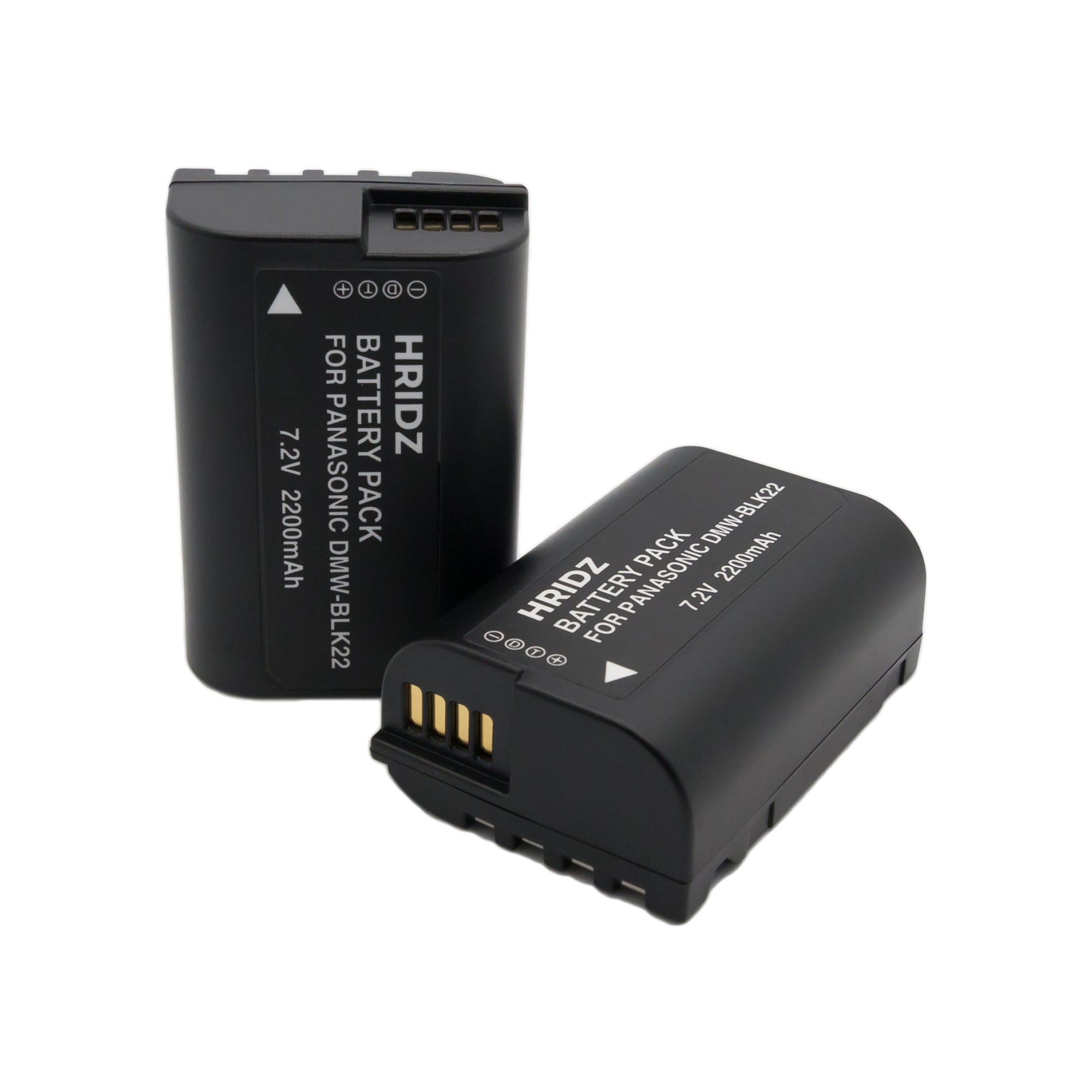 Hridz BLK22 Batteries & Charger for Panasonic Lumix G9 S5 GH6 GH5 GH5s - HRIDZ