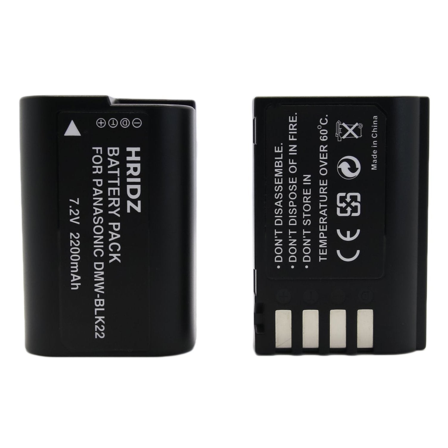 Hridz BLK22 Battery for Panasonic DMW-BLK22 and Panasonic Lumix - HRIDZ