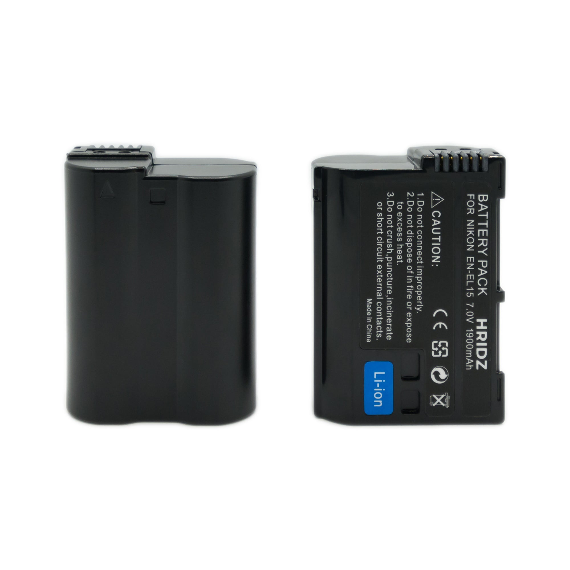 Hridz EN-EL15 Battery for Nikon Z8 Z7 Z6 D780 D500 D600 D610 D750 D810 D850 - HRIDZ