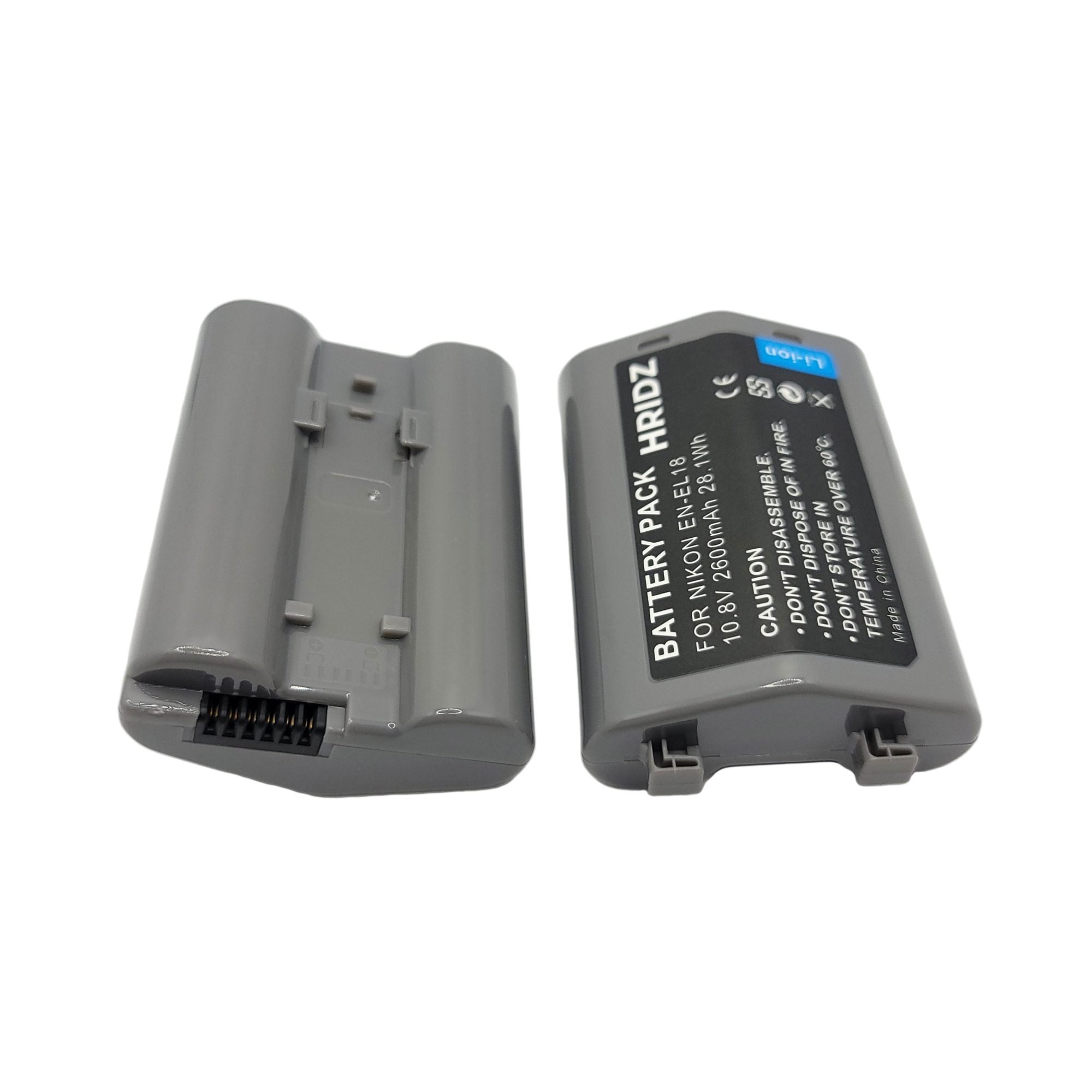 Hridz EN-EL18 Battery 10.8V for Nikon ENEL18 EN-EL18a D4 D4s S52 D5 Z9 Cameras - HRIDZ