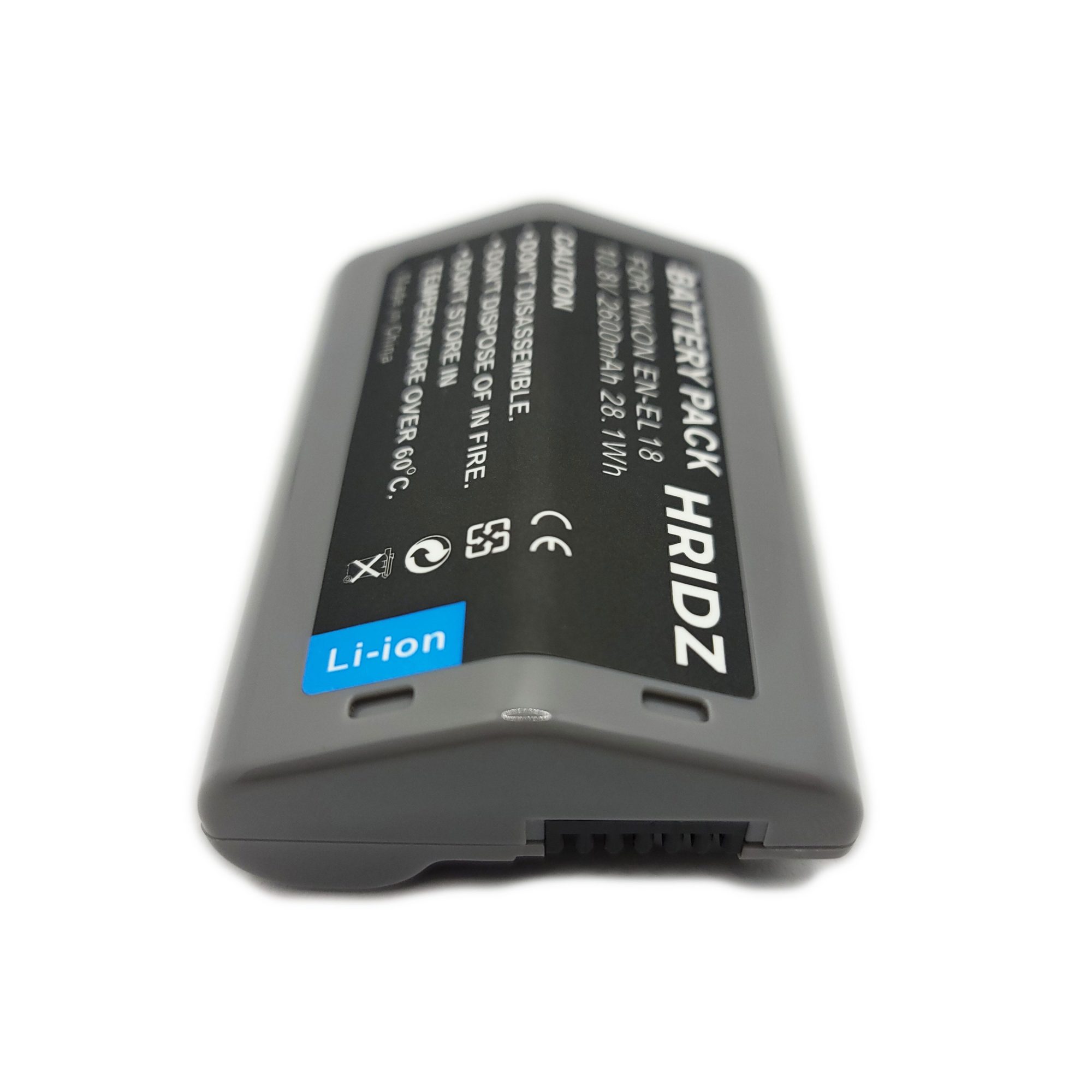 Hridz EN-EL18 Battery 10.8V for Nikon ENEL18 EN-EL18a D4 D4s S52 D5 Z9 Cameras - HRIDZ