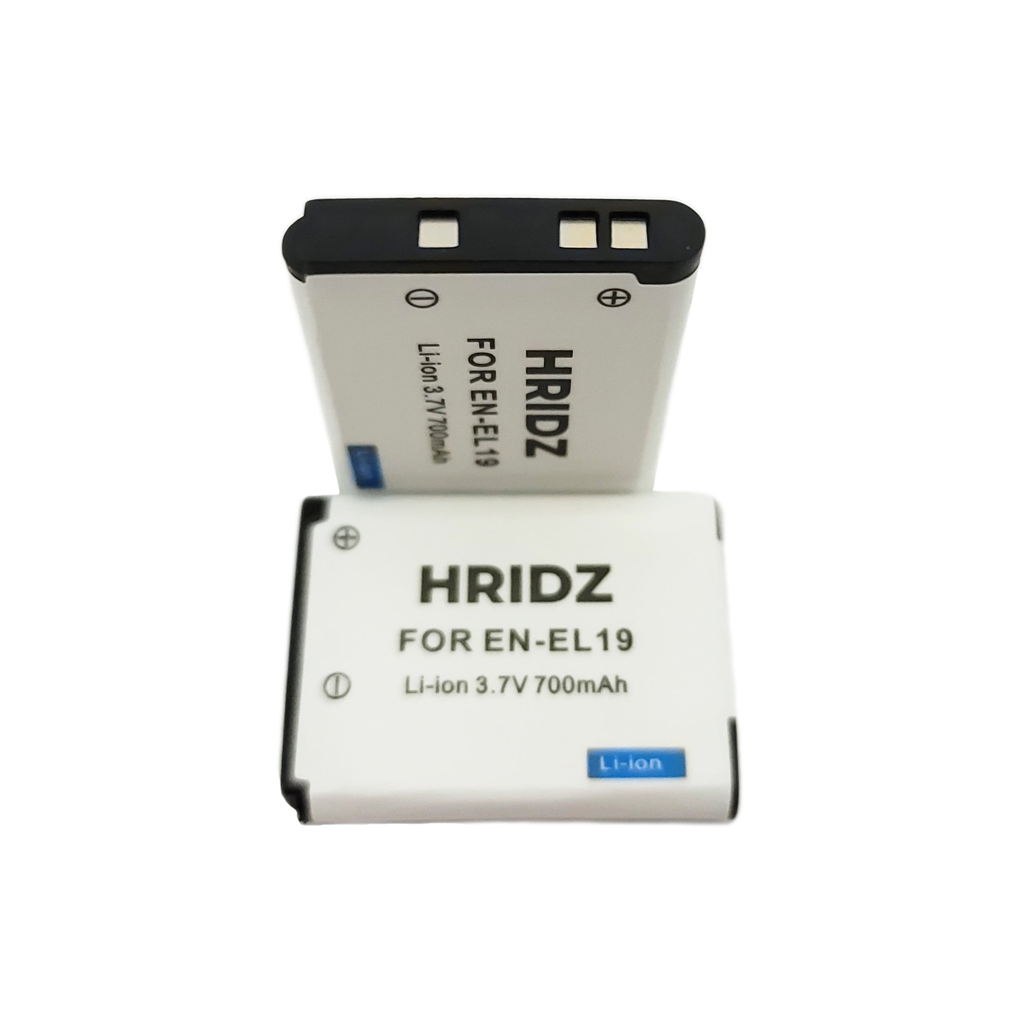 Hridz EN-EL19 Battery and Charger For Nikon Coolpix S4100 S4400 S5200 S5300 - HRIDZ