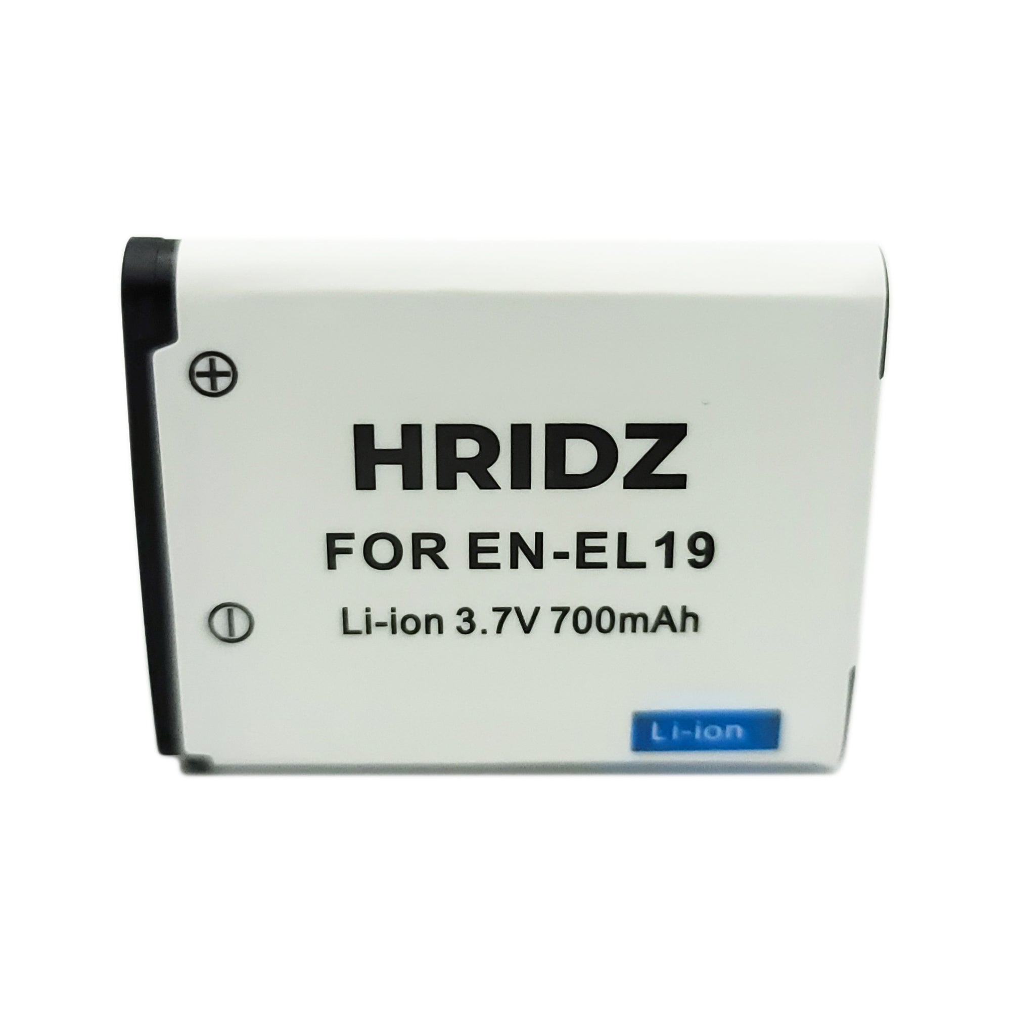 Hridz EN-EL19 Battery and Charger For Nikon Coolpix S4100 S4400 S5200 S5300 - HRIDZ