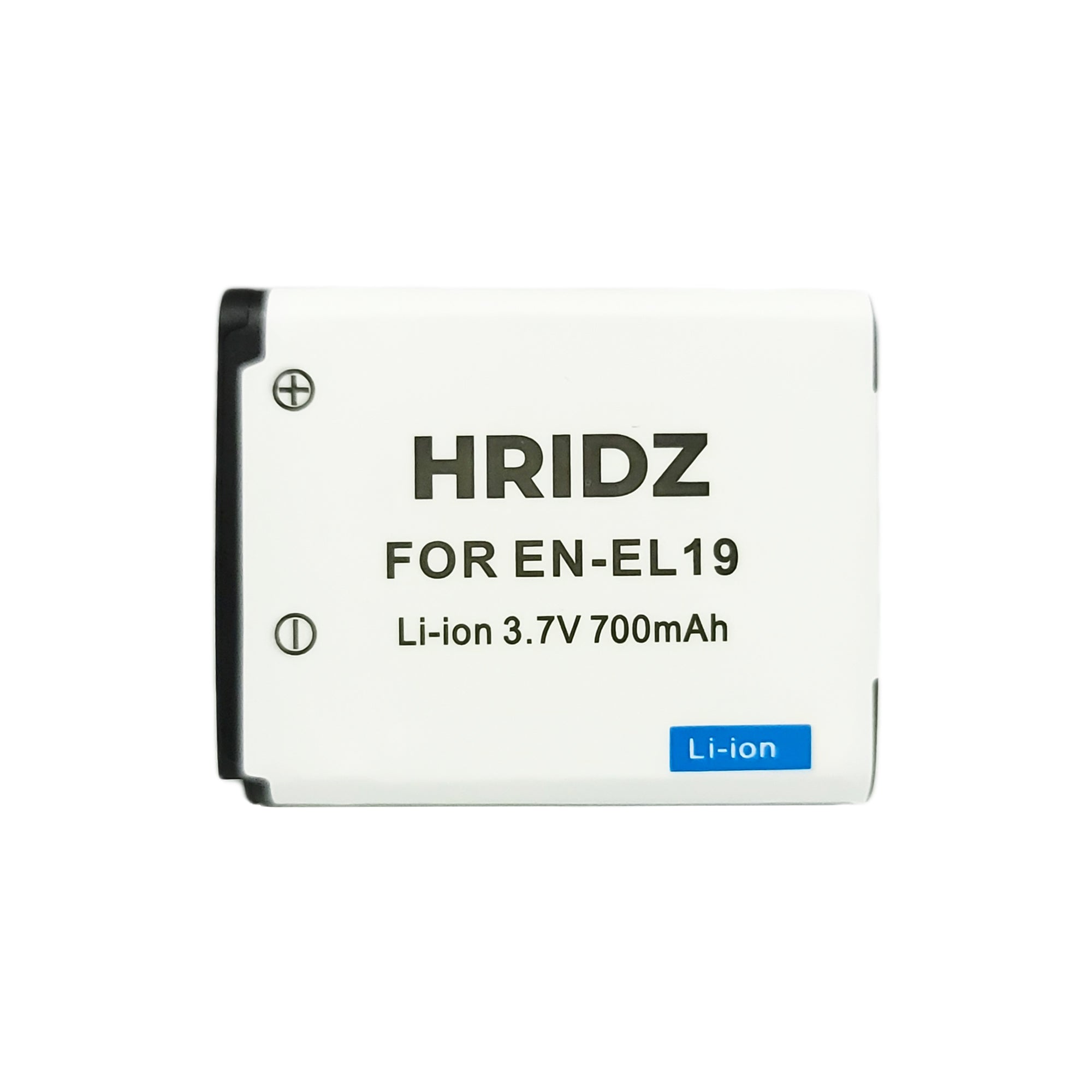 Hridz EN-EL19 Battery and Charger For Nikon Coolpix S4100 S4400 S5200 S5300 - HRIDZ