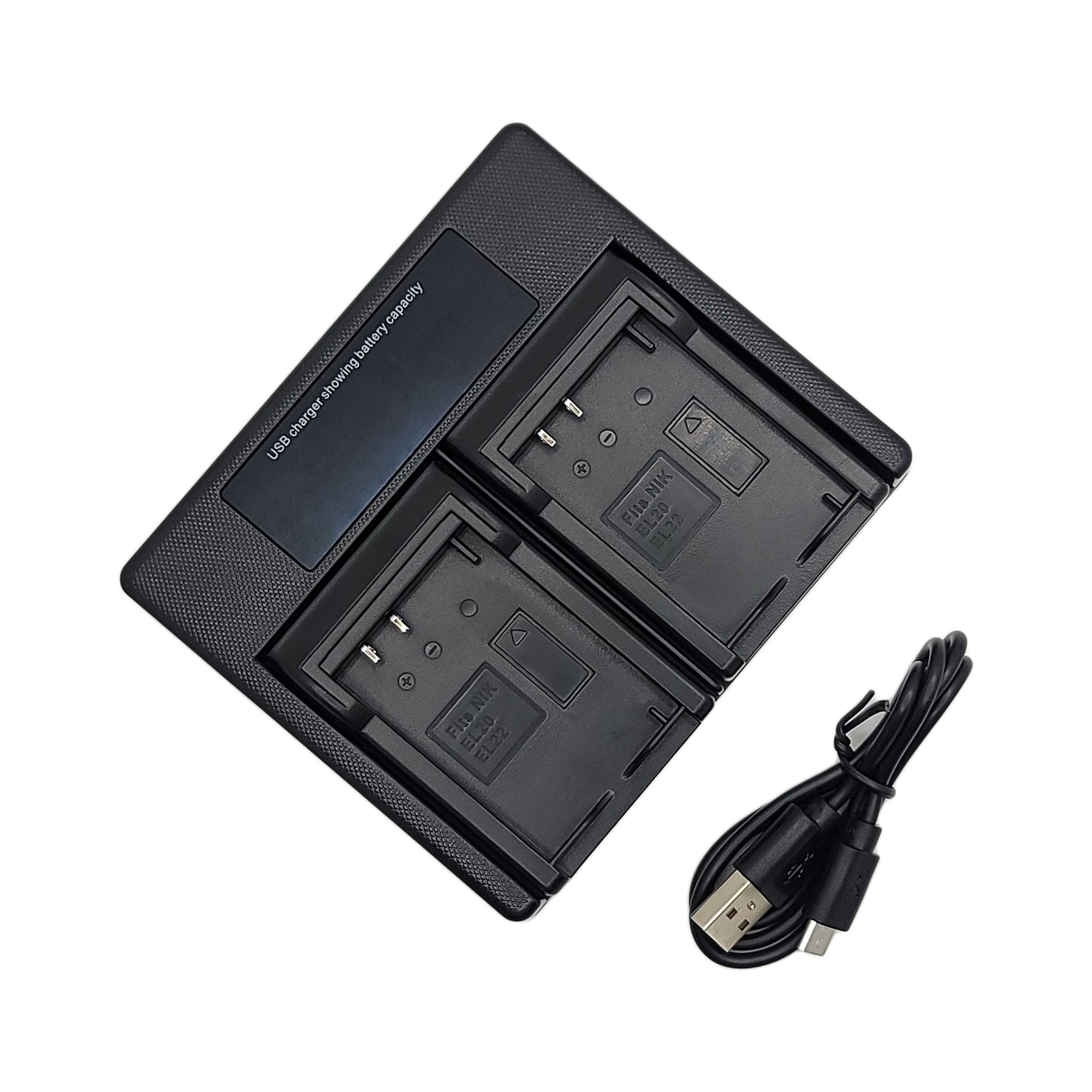 Hridz EN-EL20 Batteries & Dual USB Charger Combo for Nikon EN-EL20 EN-EL22 EL20A - HRIDZ