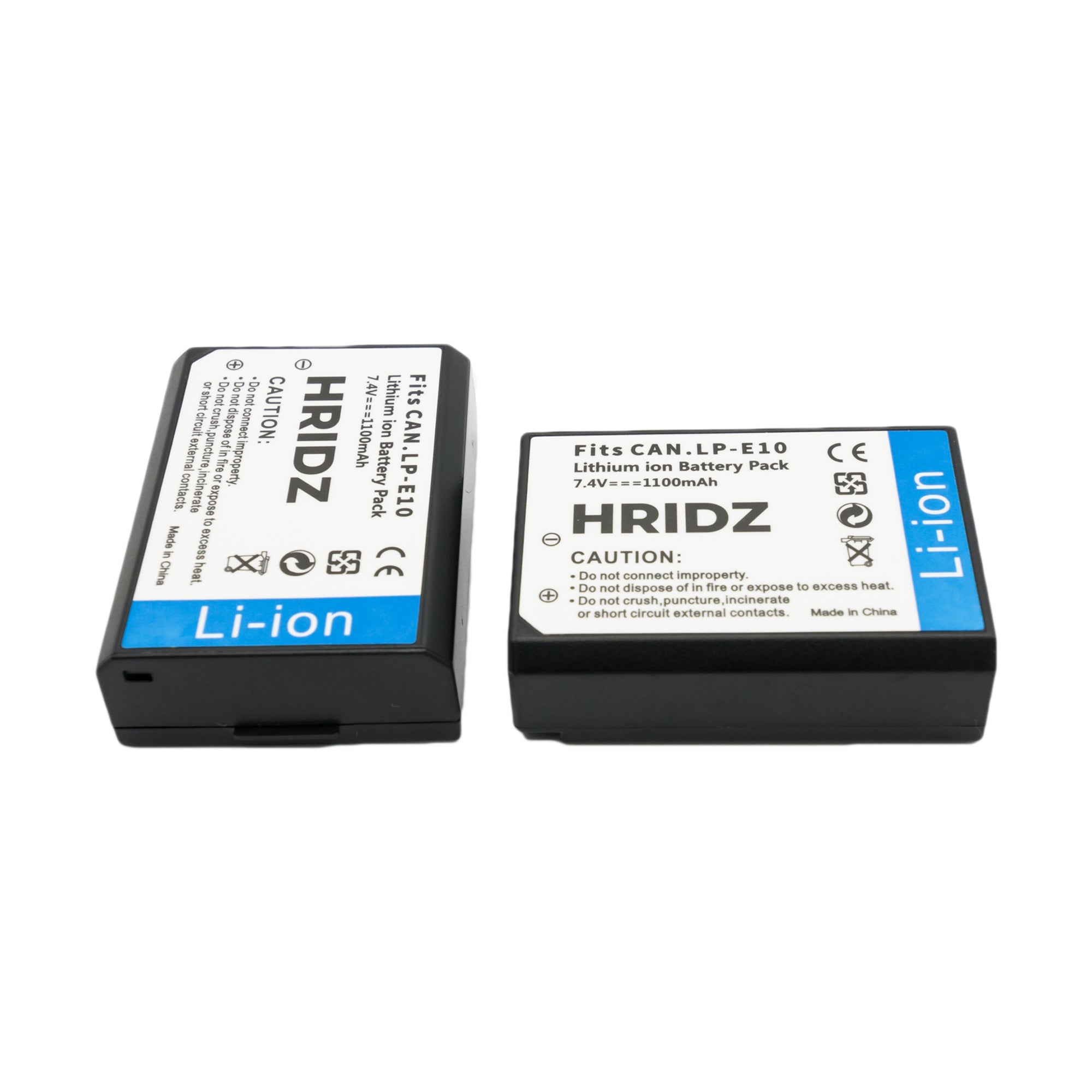 Hridz LP-E10 Battery for Canon EOS 3000D 1500D 1300D 1200D 1100D E10 LC-E10 - HRIDZ