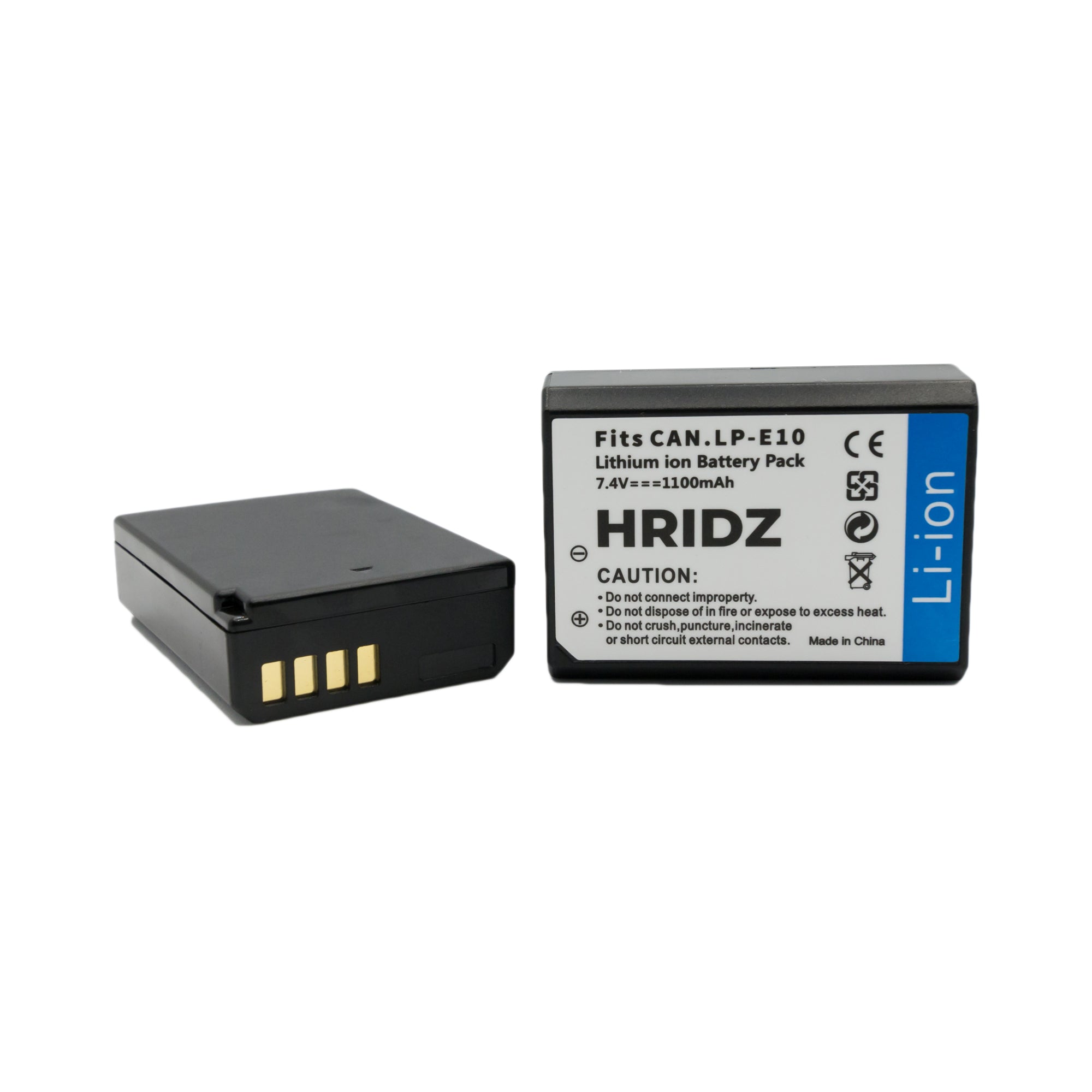 Hridz LP-E10 Battery & Dual Charger Pack for Canon 3000D EOS 1500D 1300D 1200D 1100D - HRIDZ