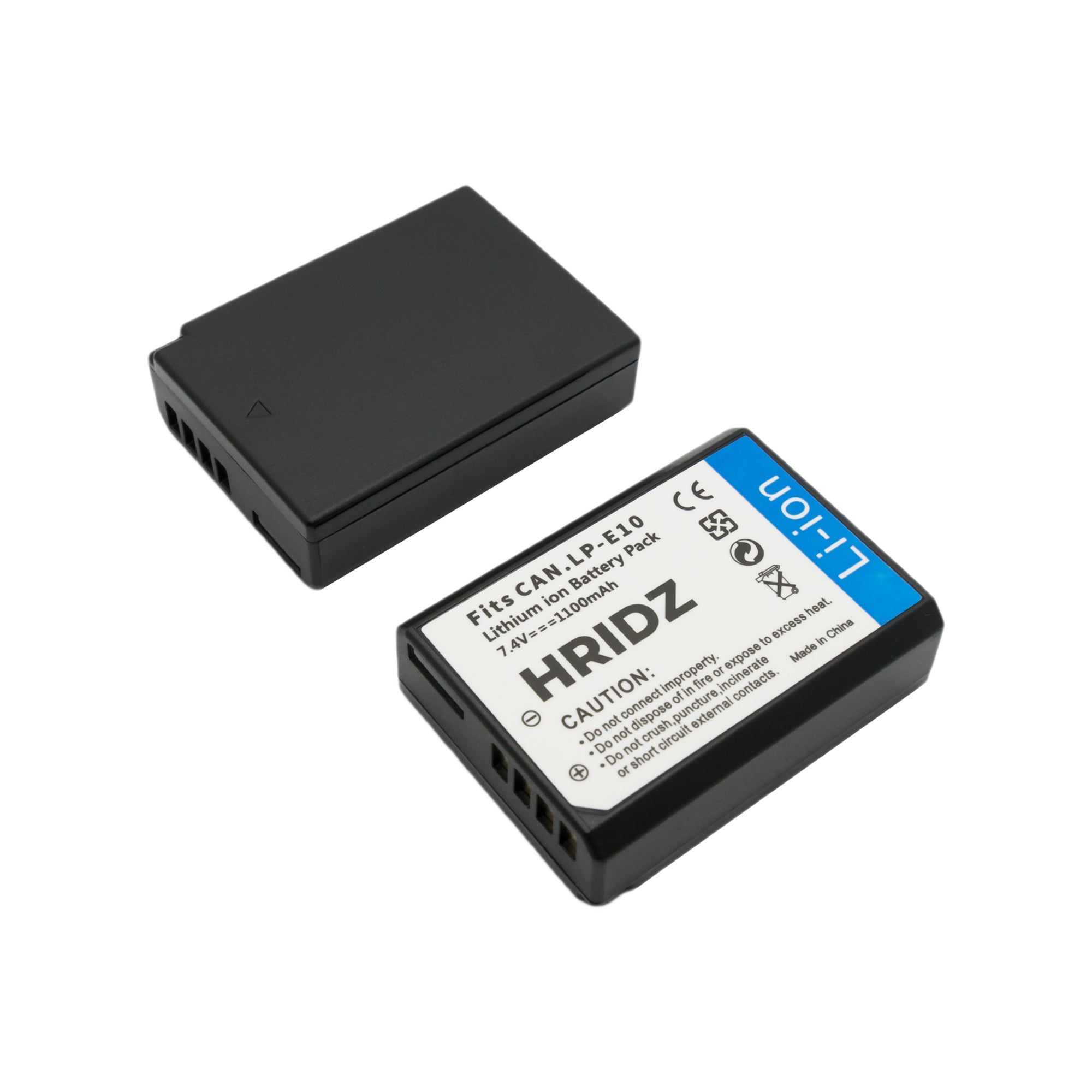 Hridz LP-E10 Battery for Canon EOS 3000D 1500D 1300D 1200D 1100D E10 LC-E10 - HRIDZ