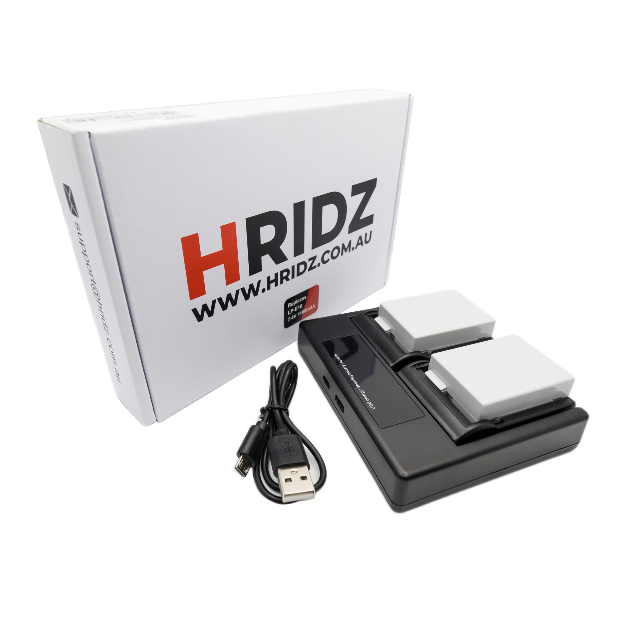 Hridz LP-E8 Battery Pack for Canon EOS 550D 600D 650D 700D 750D DSLR Camera - HRIDZ