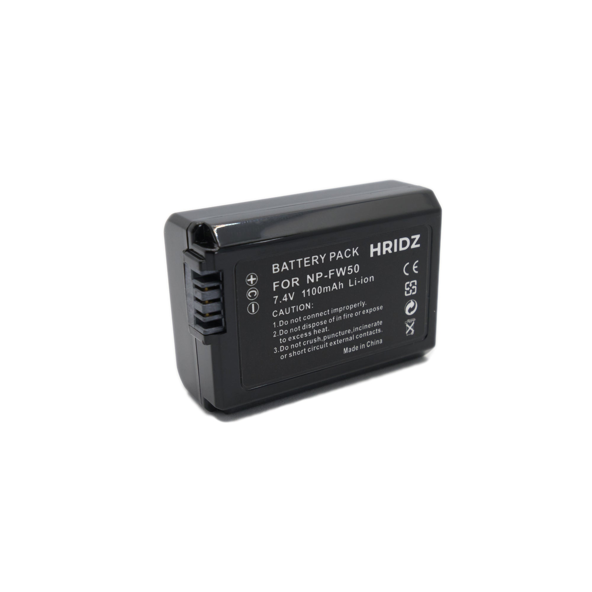 Hridz NP-FW50 Battery & Charger Pack for Sony NP-FW50 and SLT-A33,A35,A37,A55V, DSC-RX10 - HRIDZ