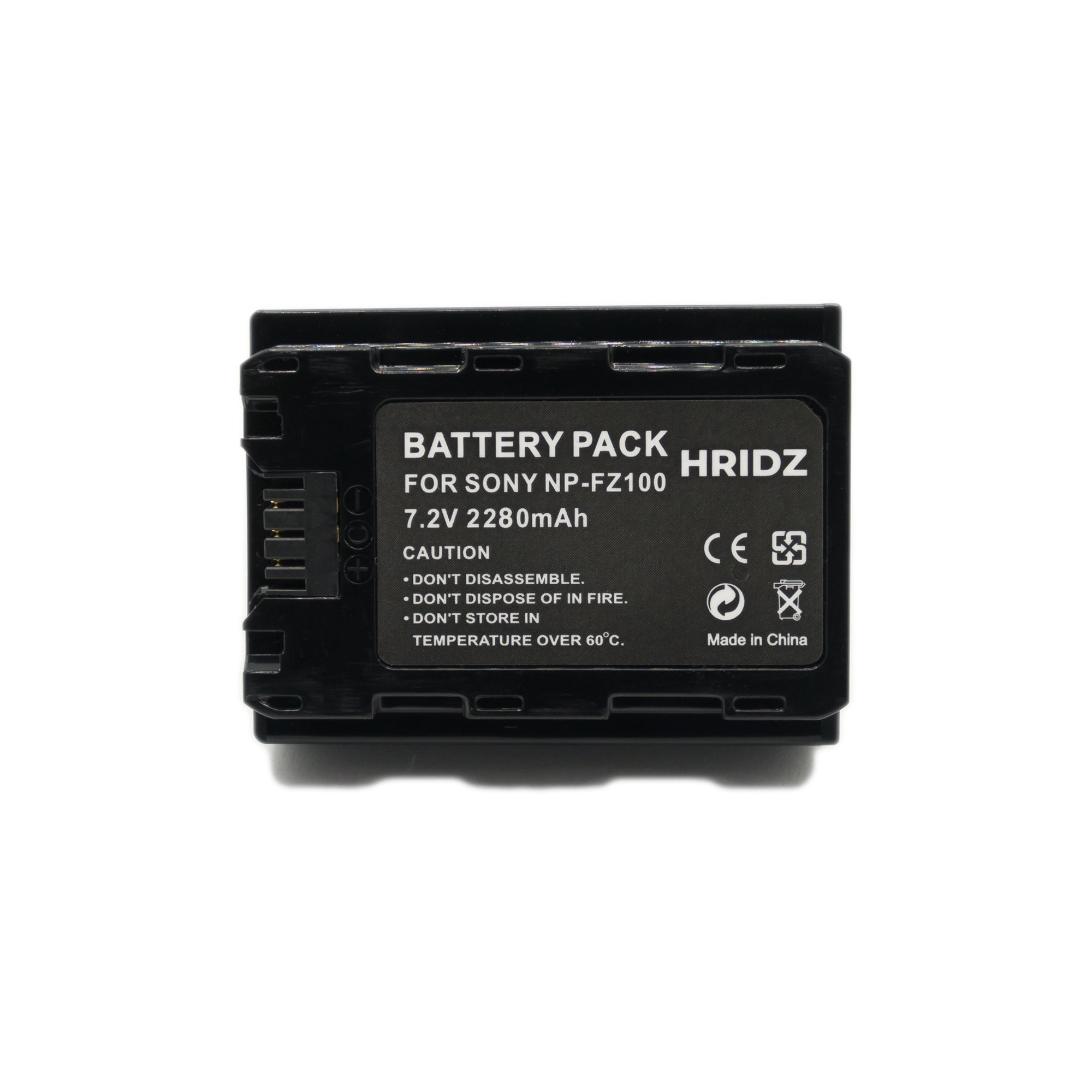 Hridz NP-FZ100 Battery and Dual Charger Pack for Sony A9 9R A9R A9S A7RIII A7RIV A6600 - HRIDZ