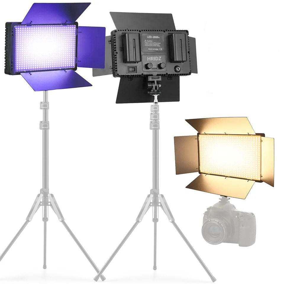 Hridz U800 RGB Video Light Dimmable Wireless LED Lights for Photo Studio Wedding - HRIDZ