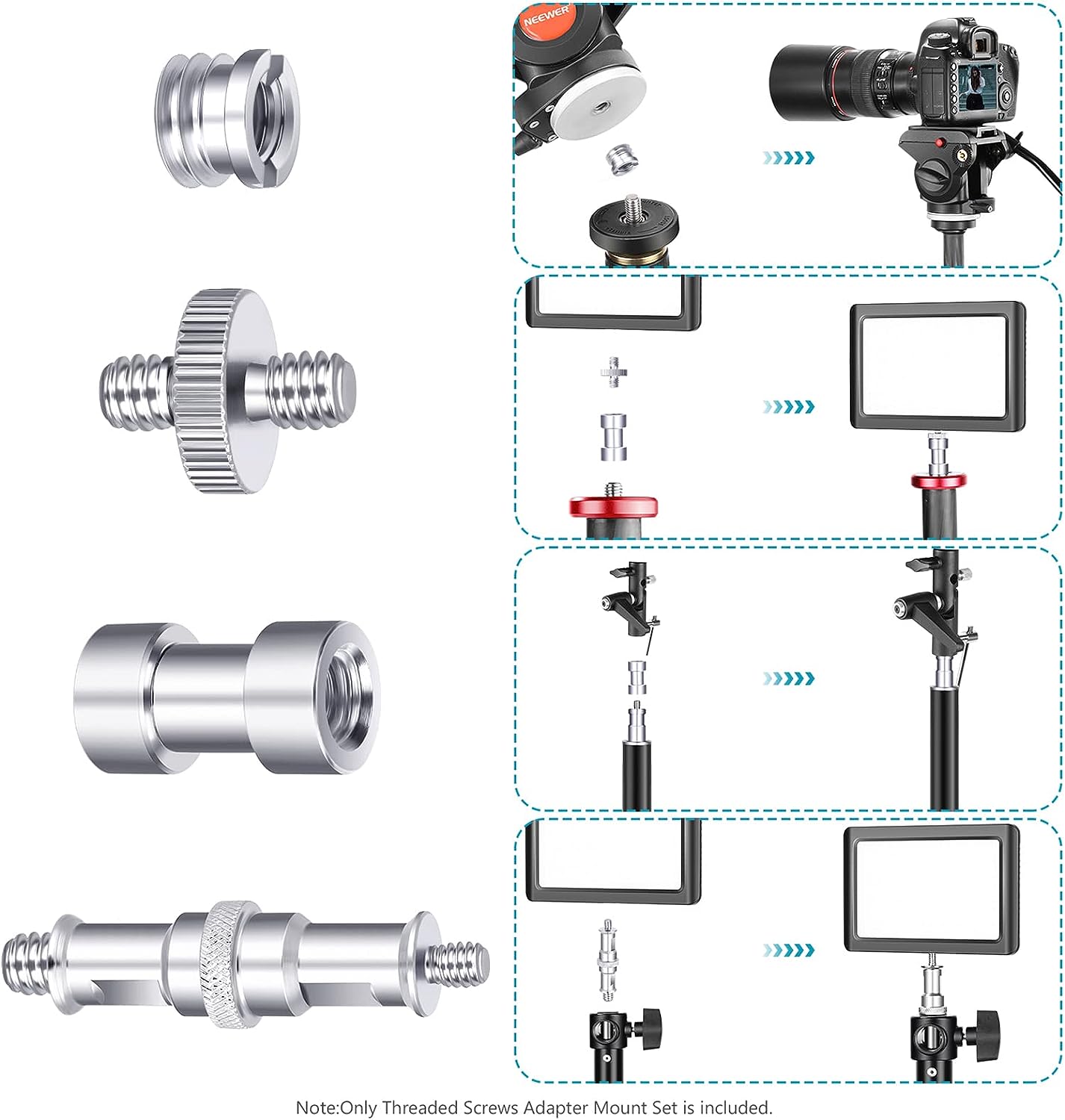 Male to Female Thread Screw Mount Adapter Converter Spigot Screw Mount Screw - HRIDZ